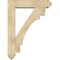 Ekena Millwork Merced Arts and Crafts Rough Sawn Bracket w/ Offset Brace, Douglas Fir, 8"W x 36"D x 48"H BKT0806X36X48MRC03RDF - alternate 4
